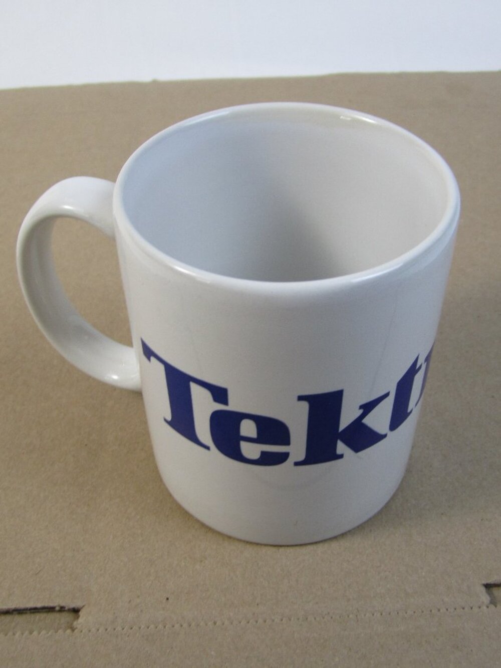 Vintage Tektronix White Ceramic Coffee Mug / Cup